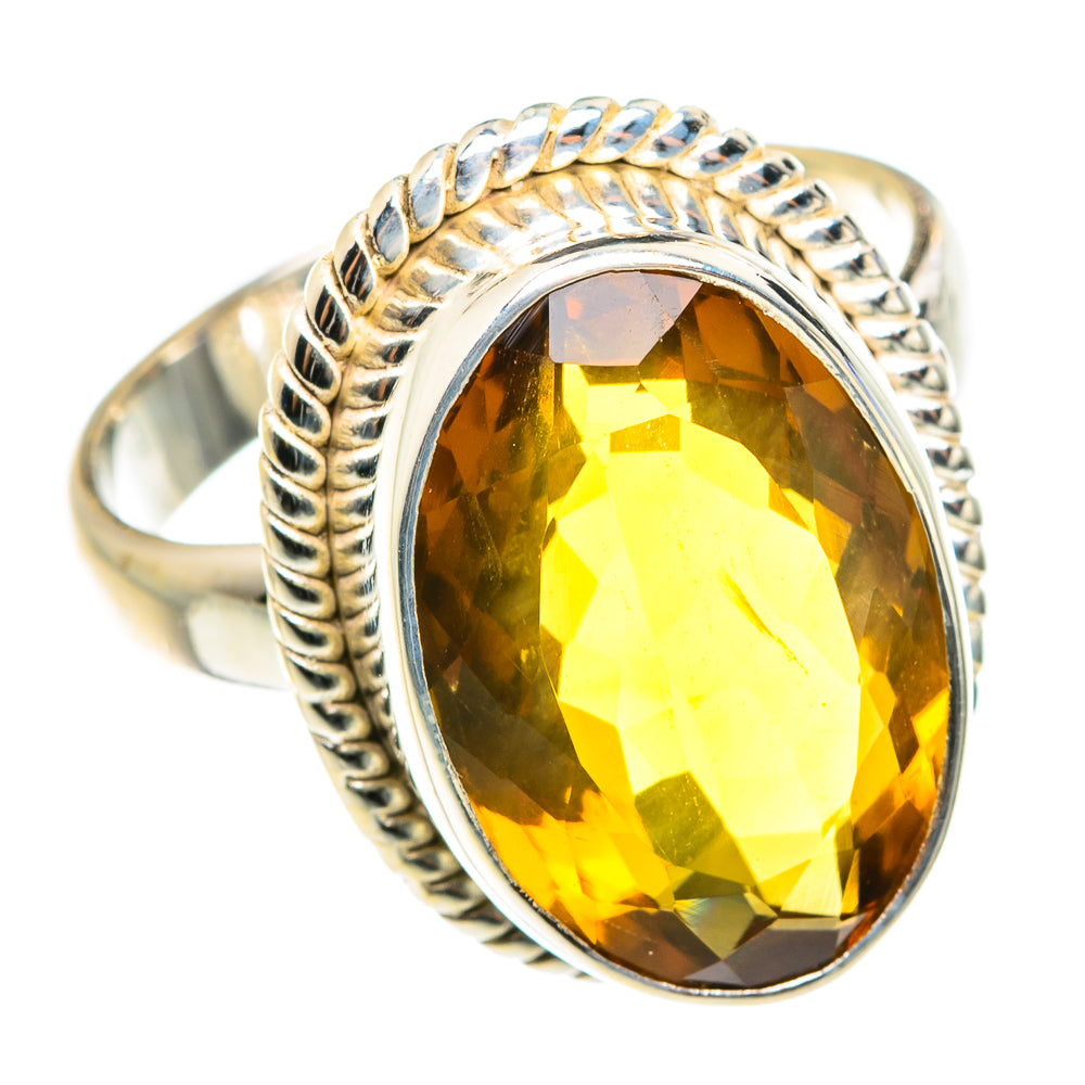 Mandarin Citrine Rings handcrafted by Anasilvercos - RING76404