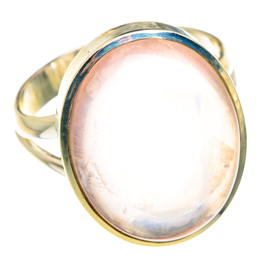 Rose Quartz Rings handcrafted by Anasilvercos - RING76405