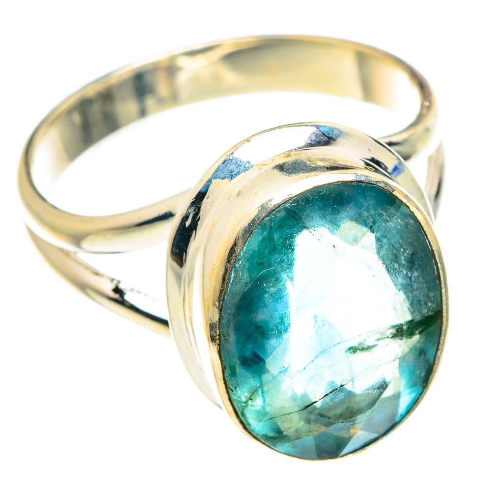 Blue Fluorite Rings handcrafted by Anasilvercos - RING76419