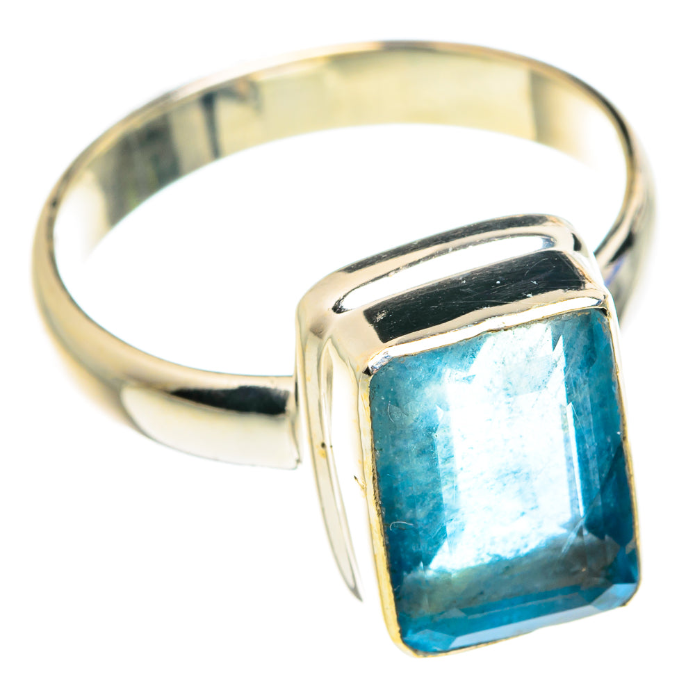 Blue Fluorite Rings handcrafted by Anasilvercos - RING76424