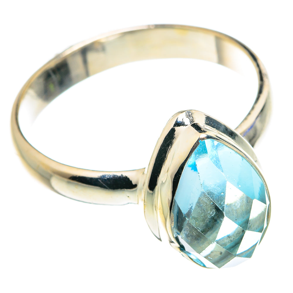 Blue Topaz Rings handcrafted by Anasilvercos - RING76425