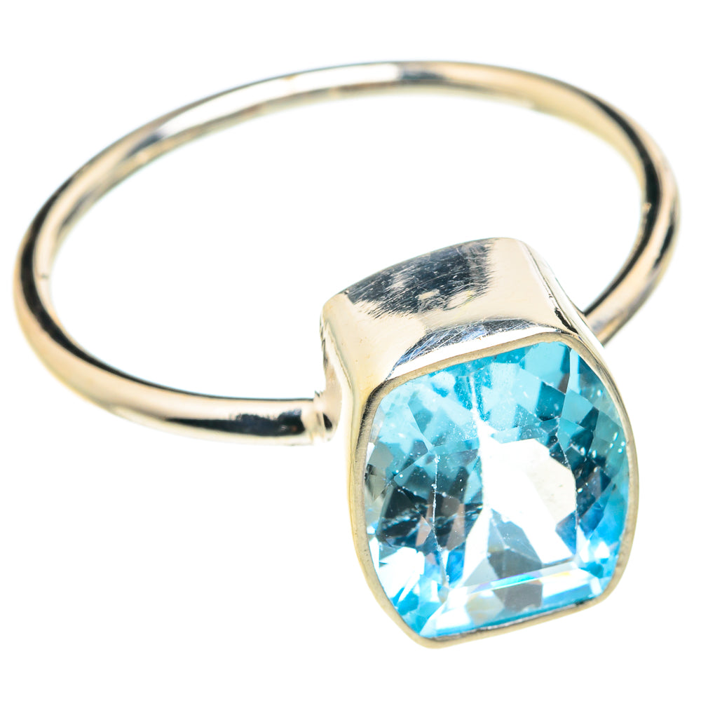 Blue Topaz Rings handcrafted by Anasilvercos - RING76428