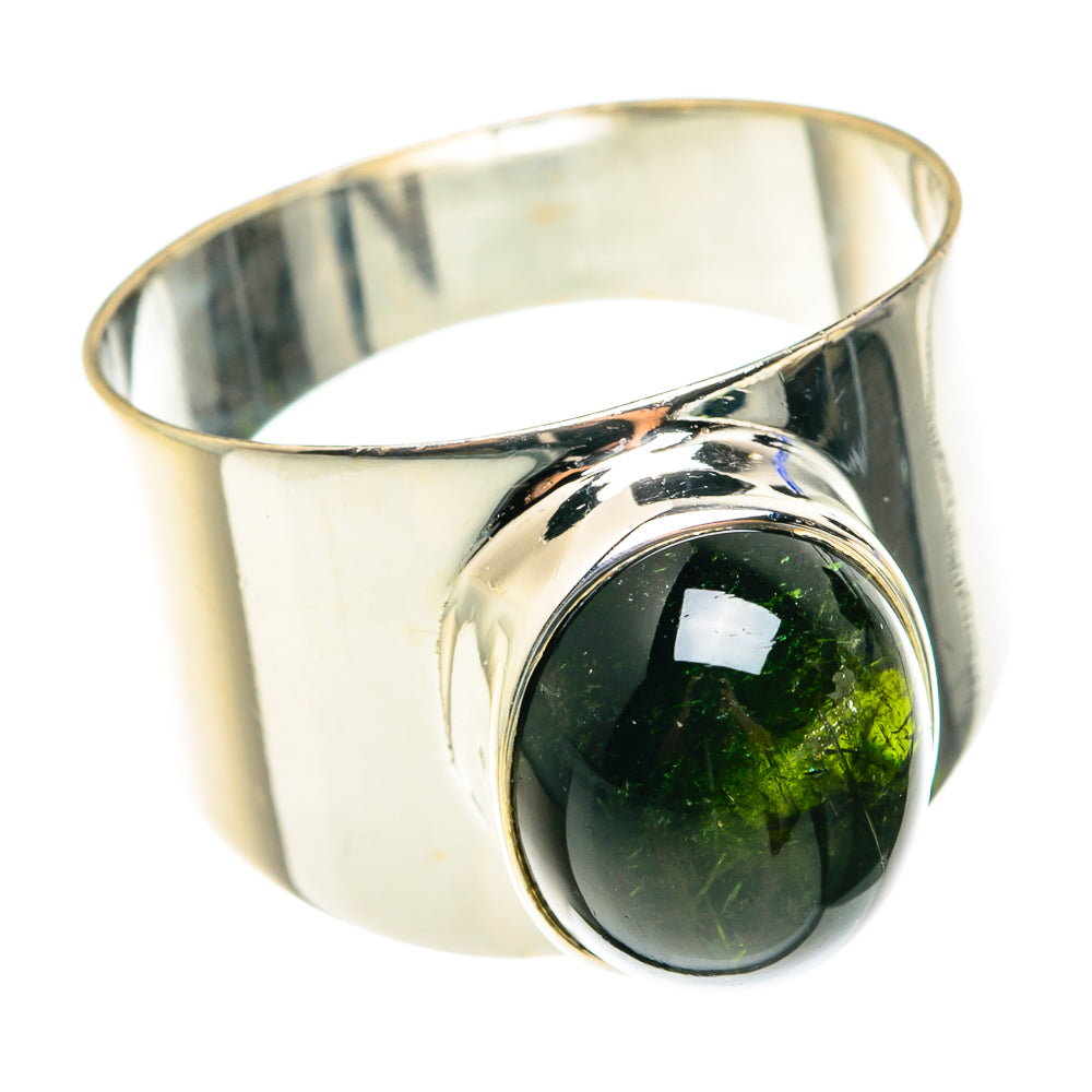 Green Tourmaline Rings handcrafted by Anasilvercos - RING76429