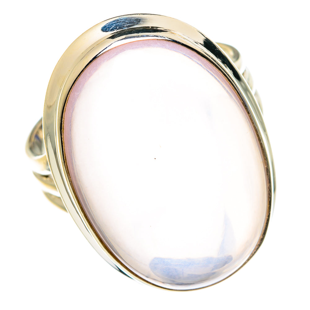 Rose Quartz Rings handcrafted by Anasilvercos - RING76435