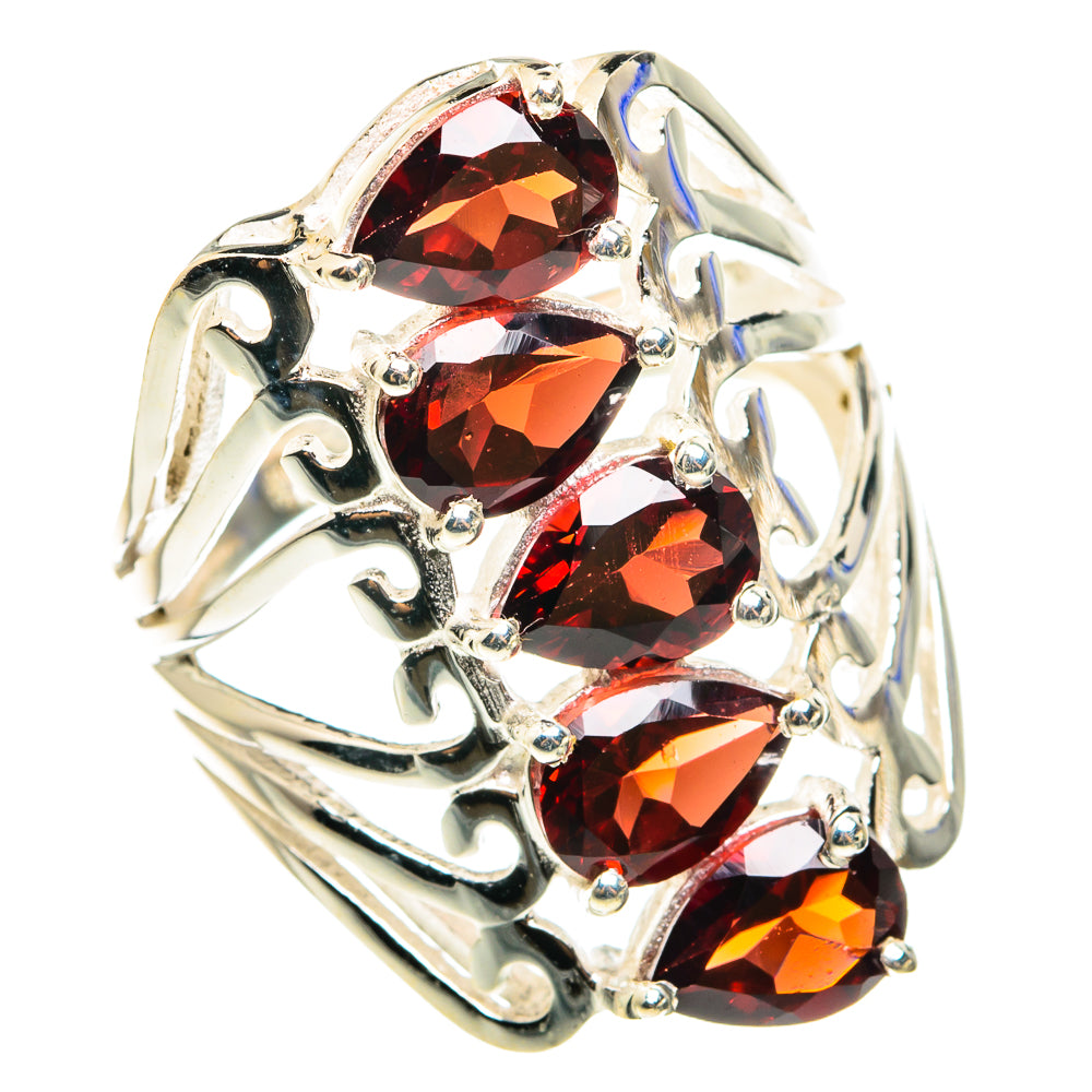Garnet Rings handcrafted by Anasilvercos - RING76437