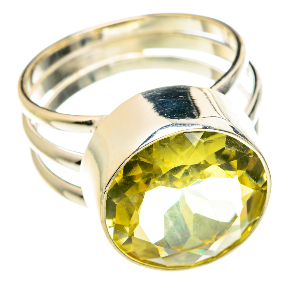 Lemon Quartz Rings handcrafted by Anasilvercos - RING76448