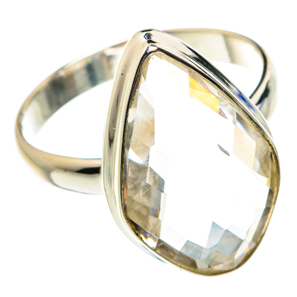 White Quartz Rings handcrafted by Anasilvercos - RING76475