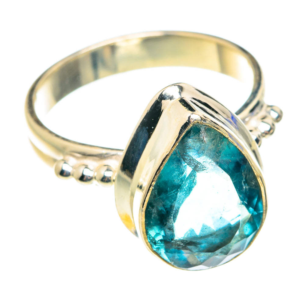 Blue Fluorite Rings handcrafted by Anasilvercos - RING76479