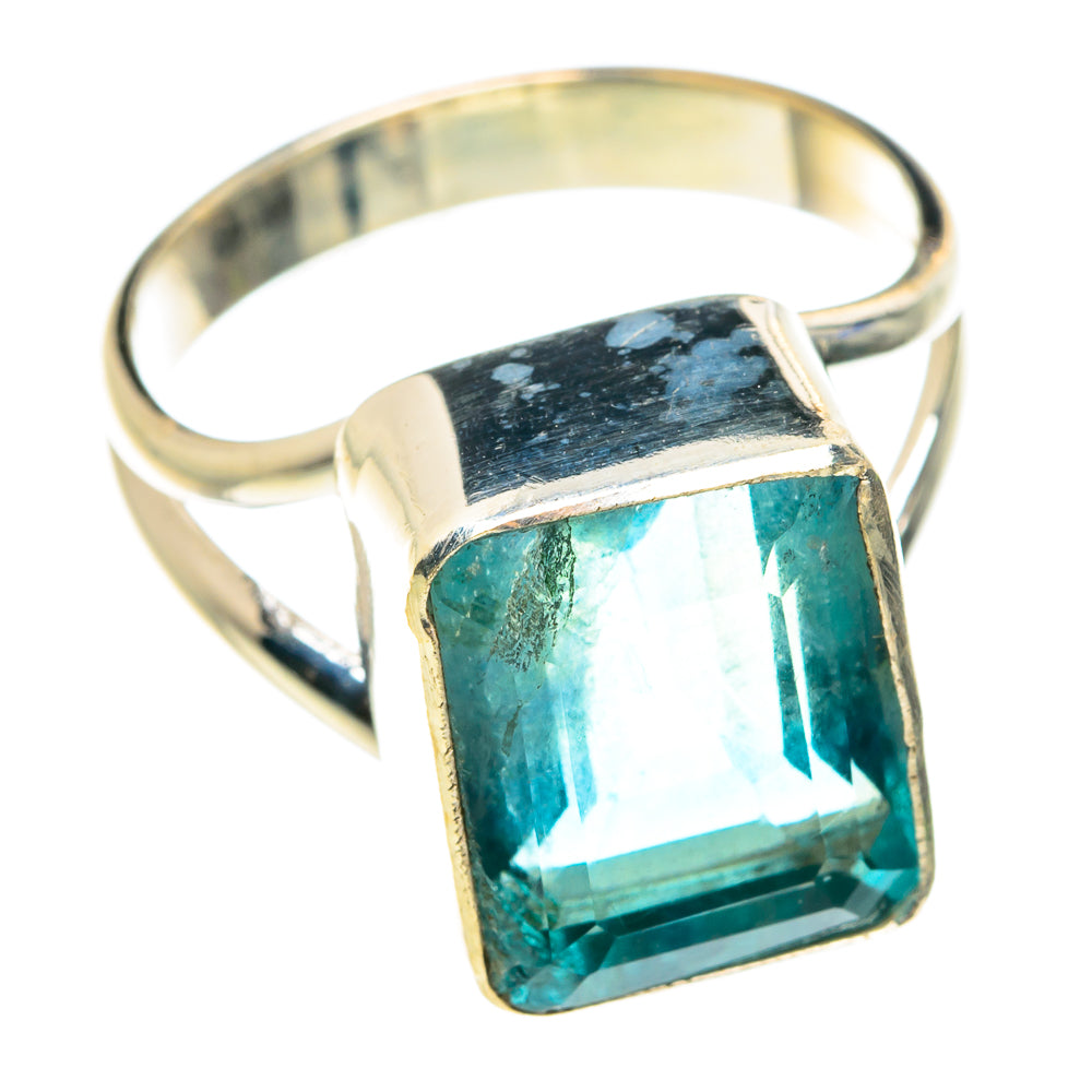 Blue Fluorite Rings handcrafted by Anasilvercos - RING76483