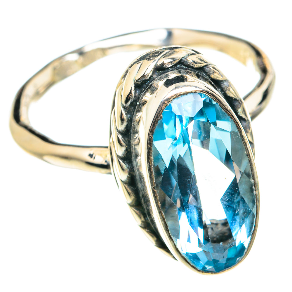 Blue Topaz Rings handcrafted by Anasilvercos - RING76488
