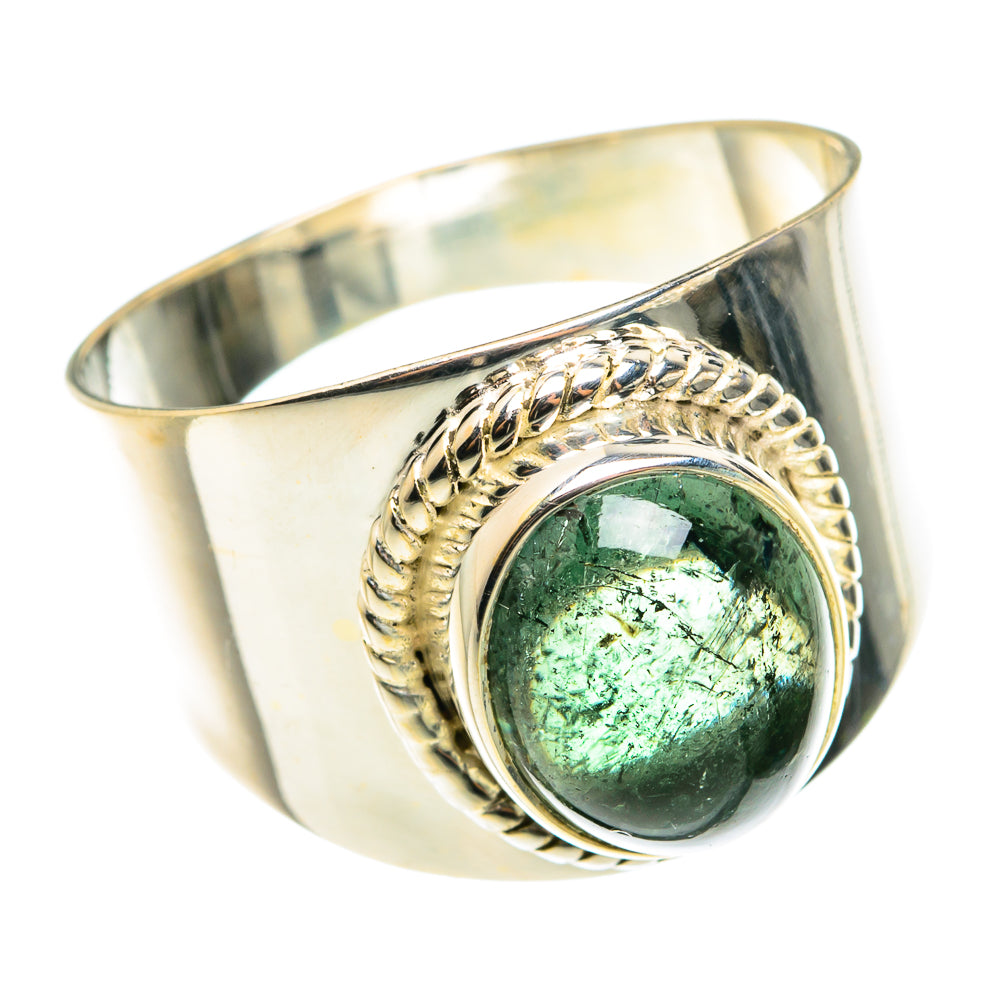 Green Aventurine Rings handcrafted by Anasilvercos - RING76489