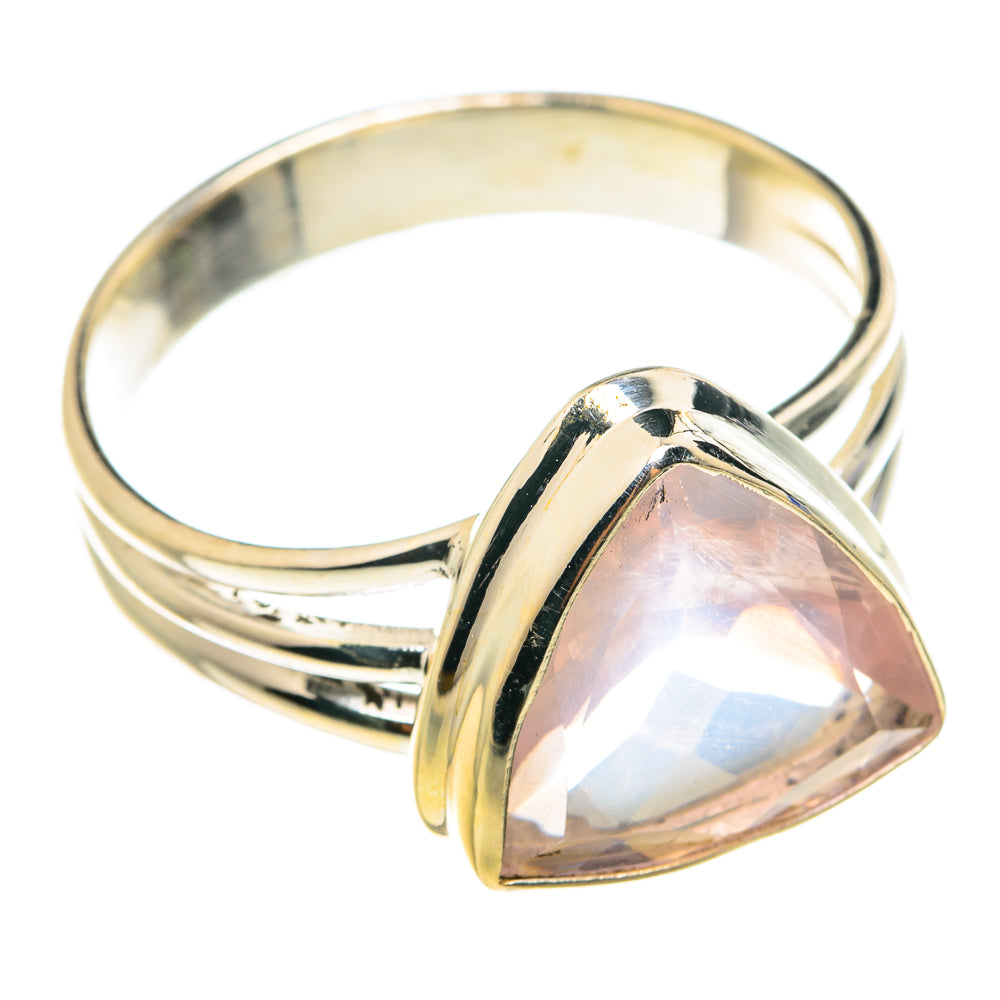 Rose Quartz Rings handcrafted by Anasilvercos - RING76495