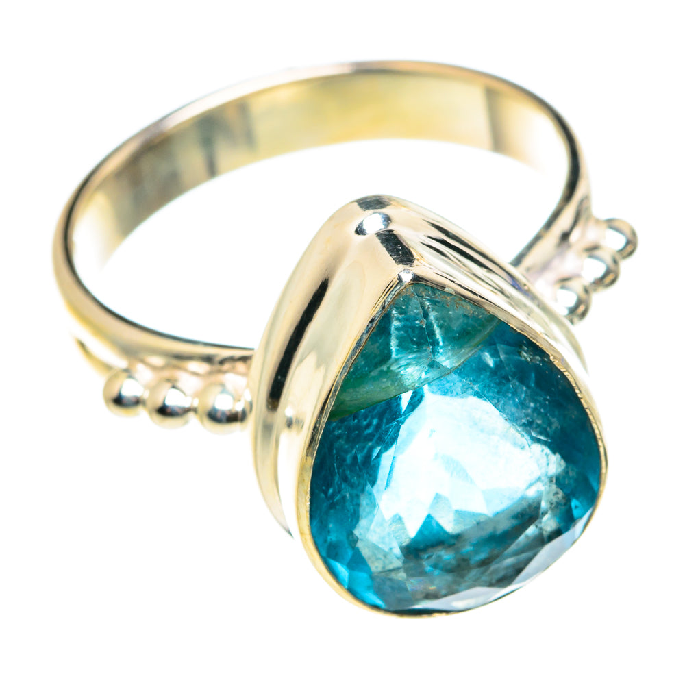 Blue Fluorite Rings handcrafted by Anasilvercos - RING76508
