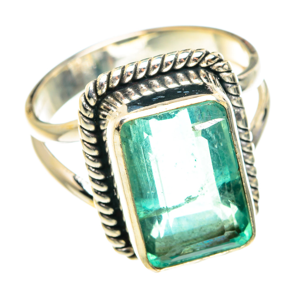 Green Fluorite Rings handcrafted by Anasilvercos - RING76518