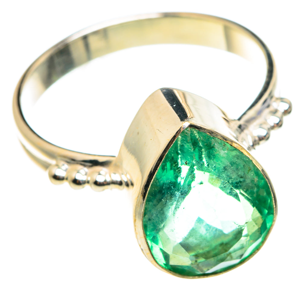 Green Fluorite Rings handcrafted by Anasilvercos - RING76519