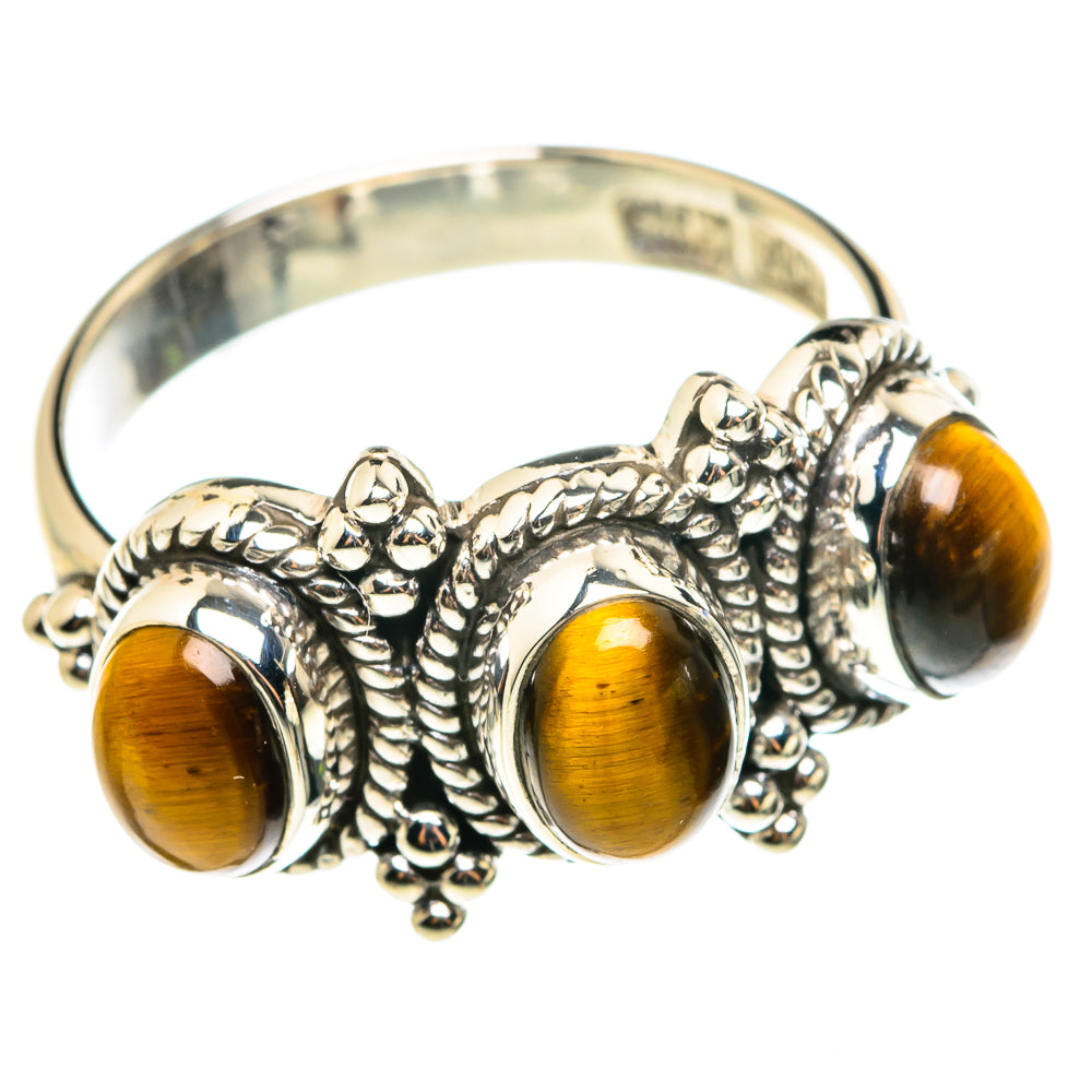 Tiger Eye Rings handcrafted by Anasilvercos - RING76520