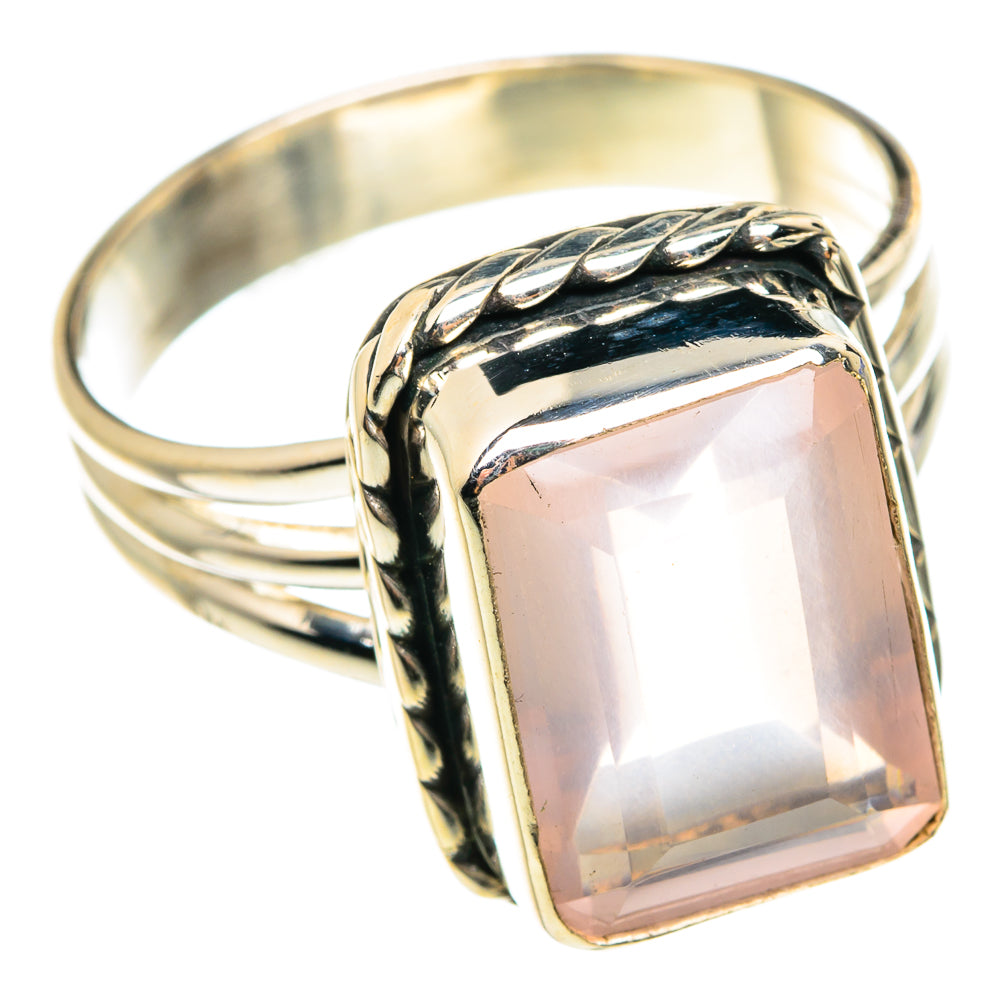 Rose Quartz Rings handcrafted by Anasilvercos - RING76527