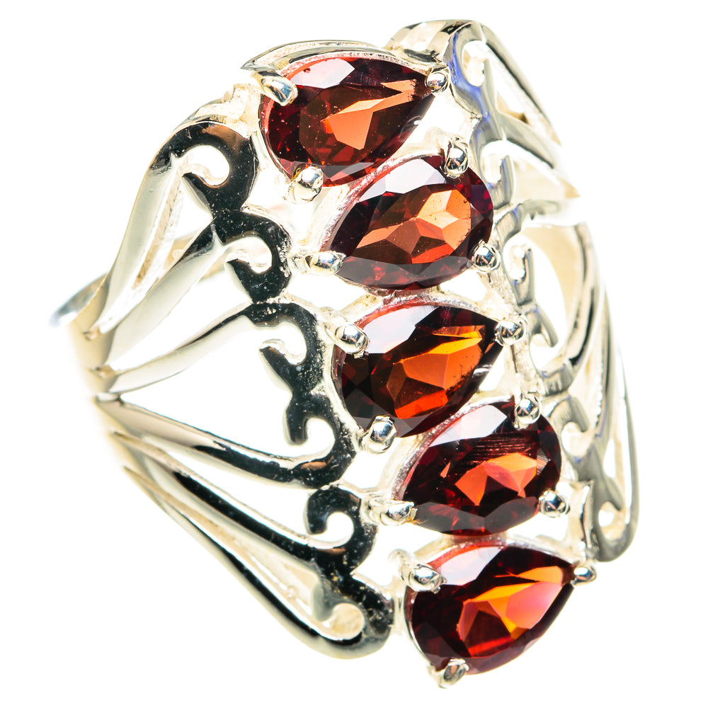 Garnet Rings handcrafted by Anasilvercos - RING76530