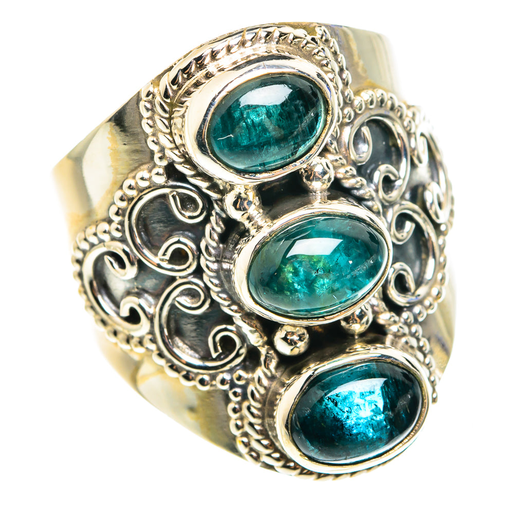 Blue Tourmaline Rings handcrafted by Anasilvercos - RING76555