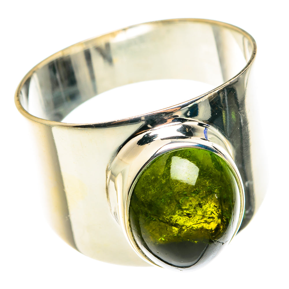 Green Tourmaline Rings handcrafted by Anasilvercos - RING76561
