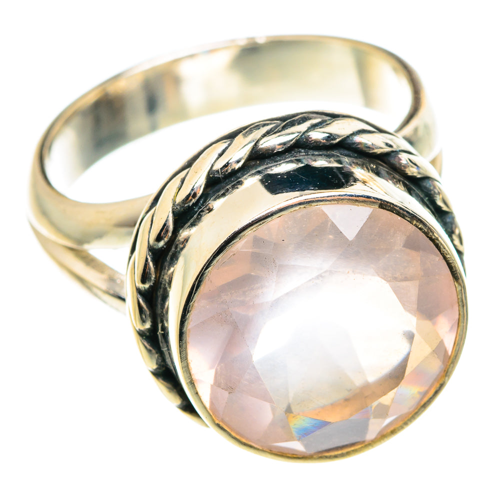 Rose Quartz Rings handcrafted by Anasilvercos - RING76568