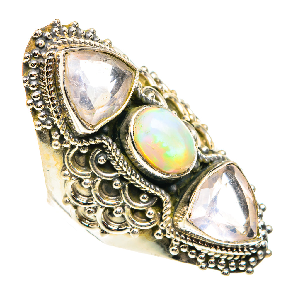 Ethiopian Opal Rings handcrafted by Anasilvercos - RING76586