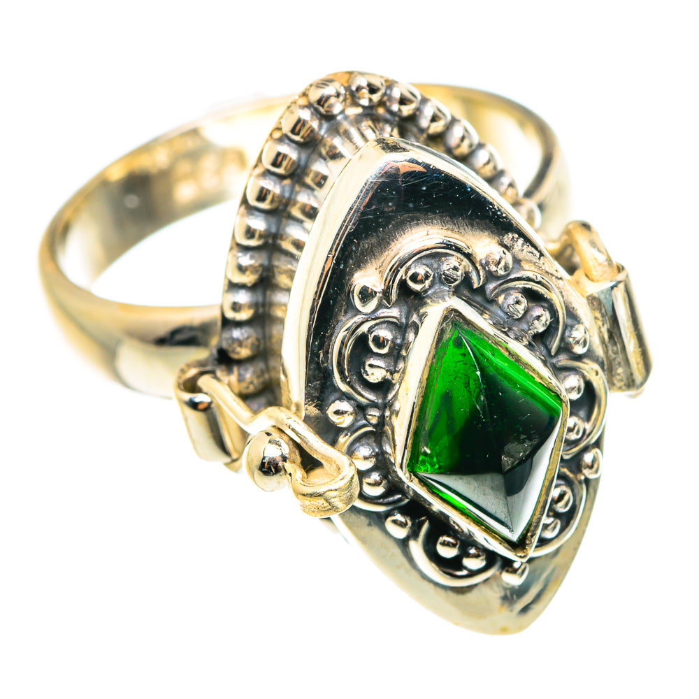 Chrome Diopside Rings handcrafted by Anasilvercos - RING76596