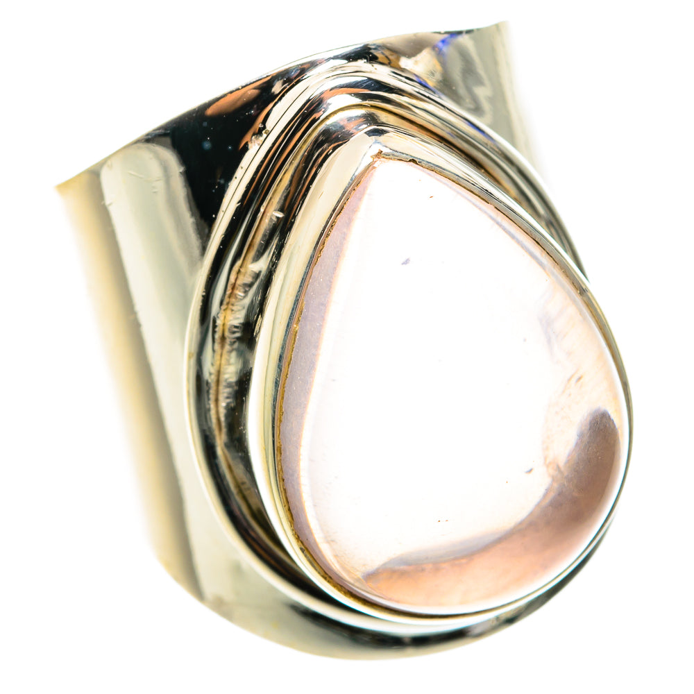 Rose Quartz Rings handcrafted by Anasilvercos - RING76606