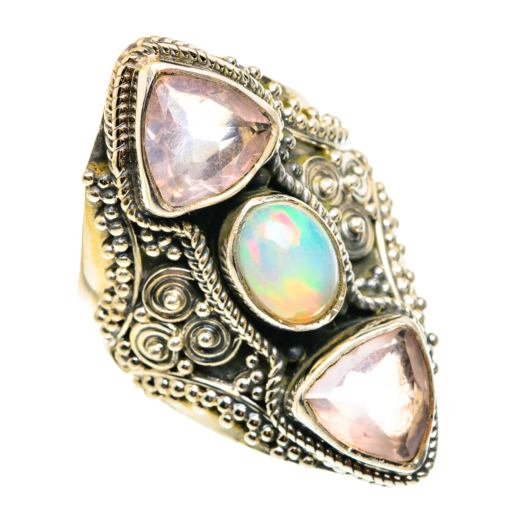 Ethiopian Opal Rings handcrafted by Anasilvercos - RING76613