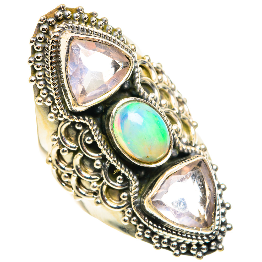 Ethiopian Opal Rings handcrafted by Anasilvercos - RING76614