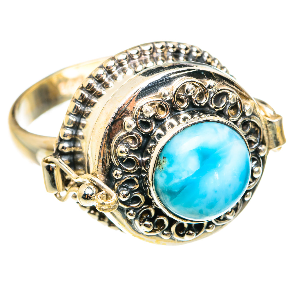 Larimar Rings handcrafted by Anasilvercos - RING76618