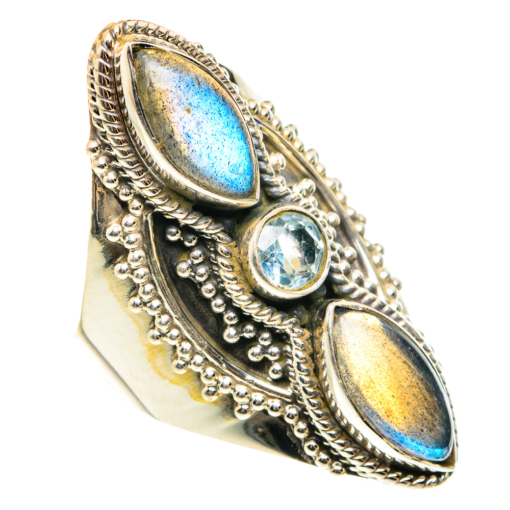 Labradorite Rings handcrafted by Anasilvercos - RING76622