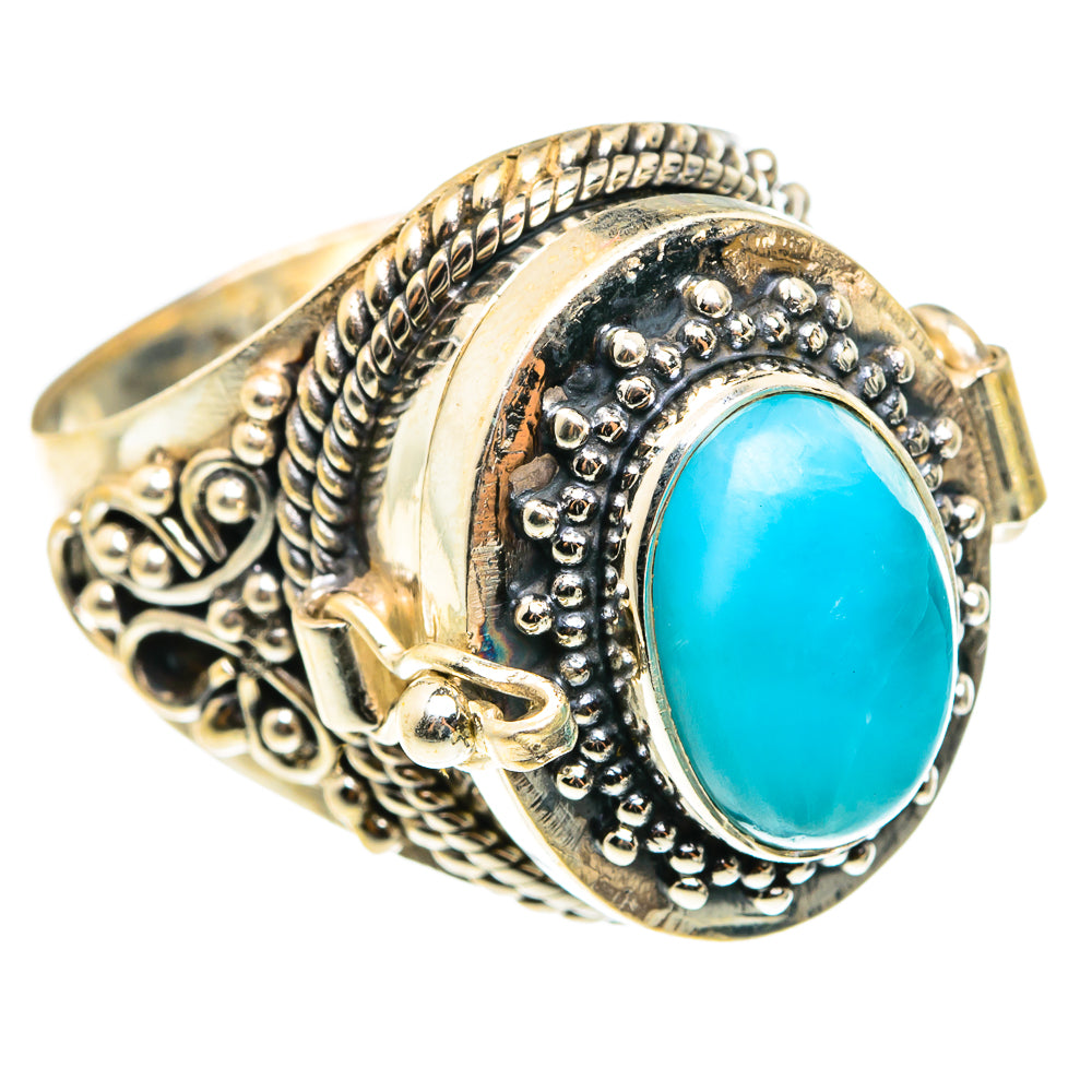 Larimar Rings handcrafted by Anasilvercos - RING76623