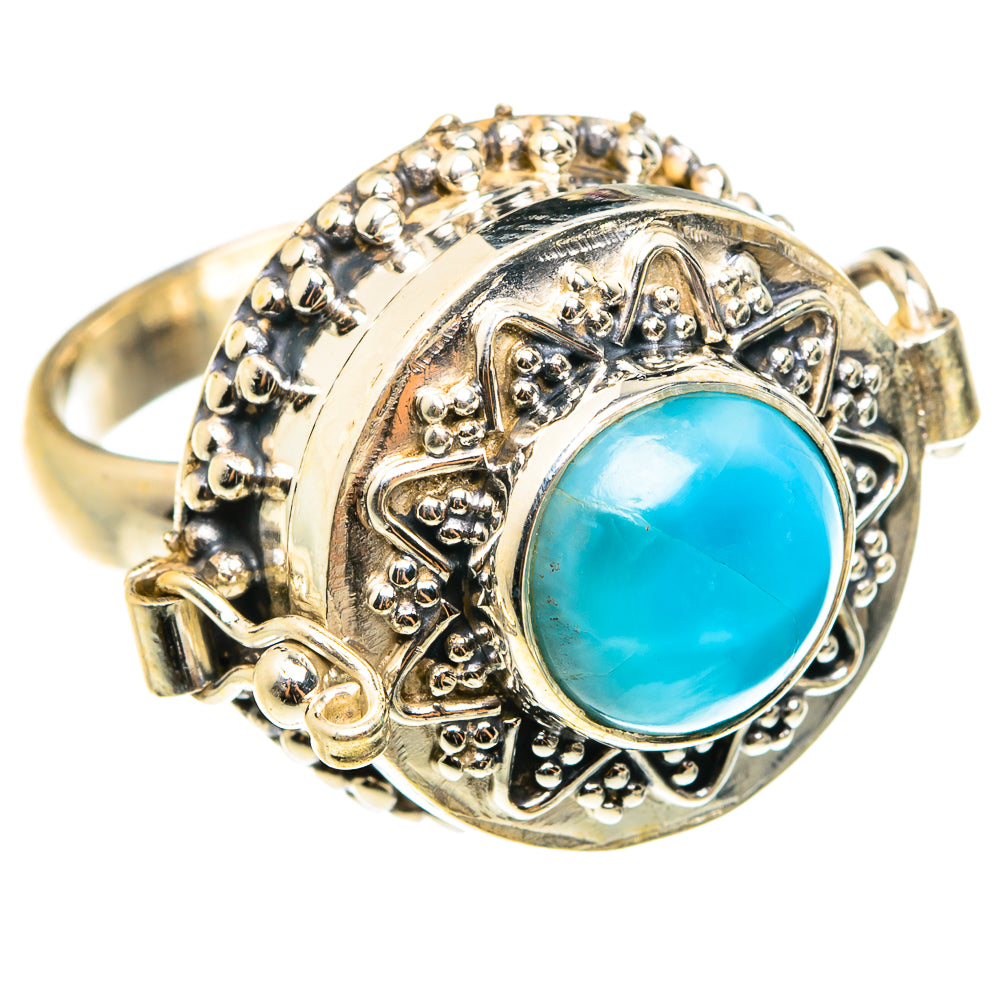 Larimar Rings handcrafted by Anasilvercos - RING76624