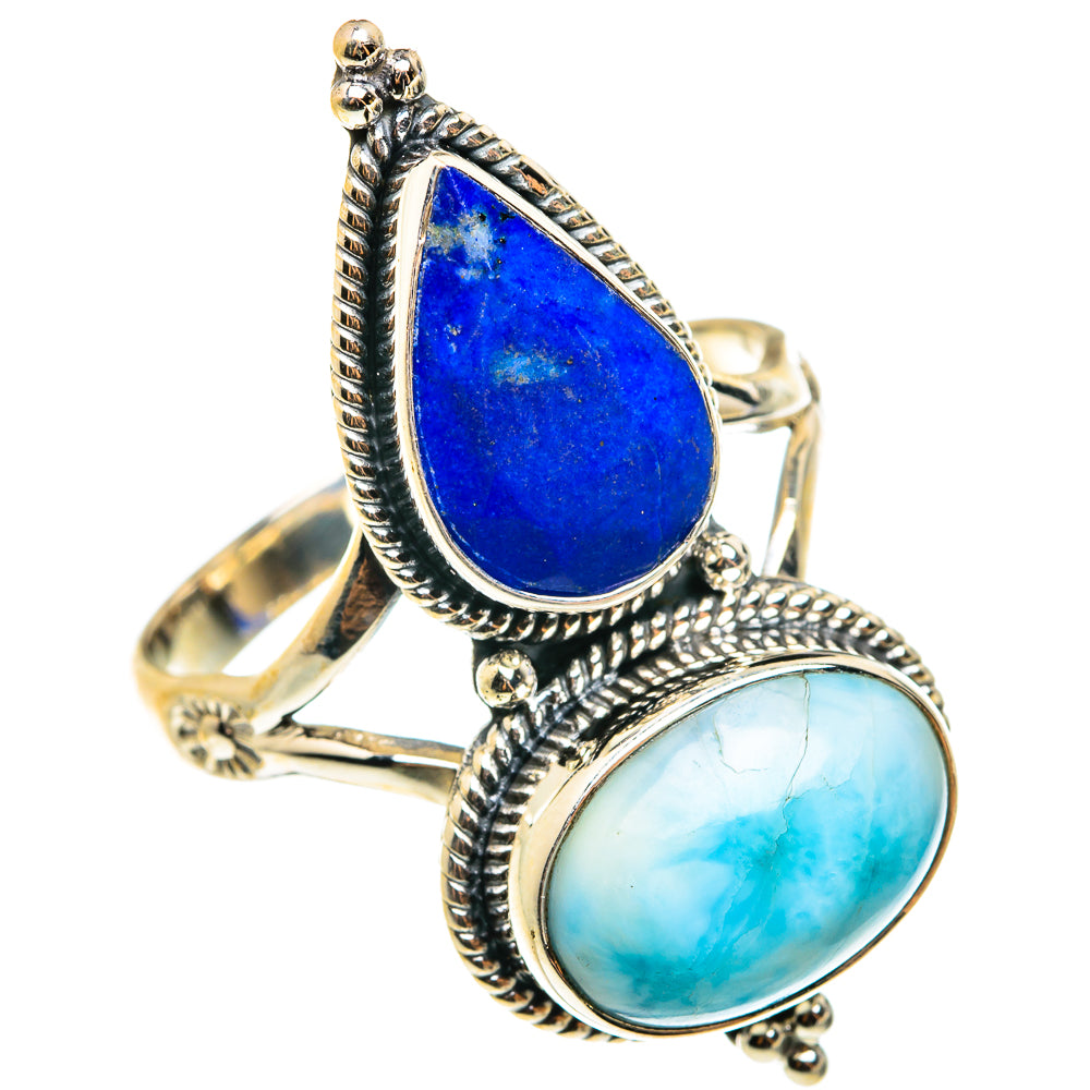Larimar Rings handcrafted by Anasilvercos - RING76626