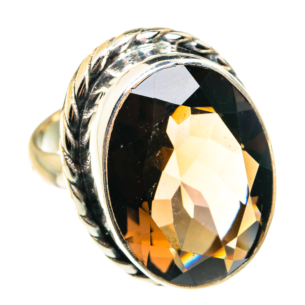 Smoky Quartz Rings handcrafted by Anasilvercos - RING76632