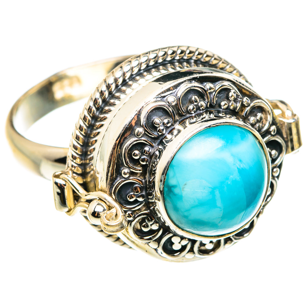 Larimar Rings handcrafted by Anasilvercos - RING76652