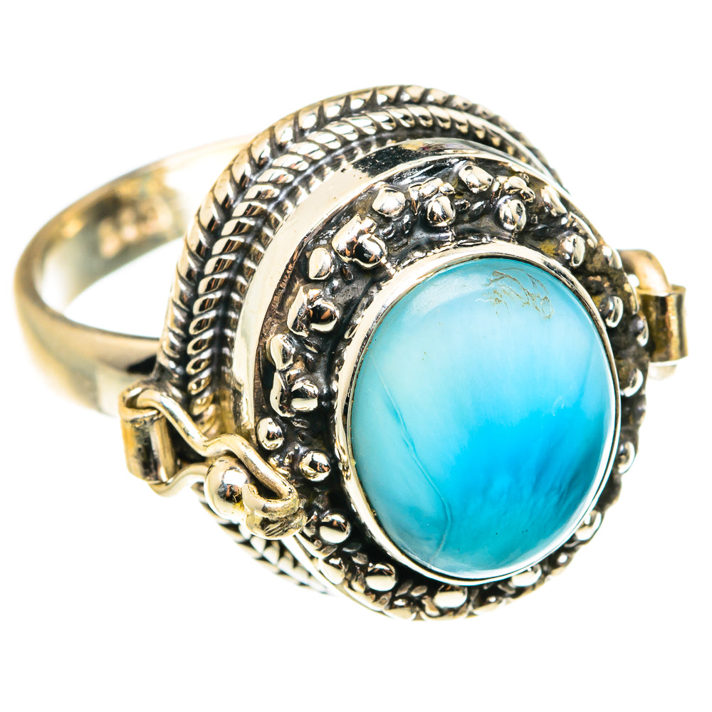 Larimar Rings handcrafted by Anasilvercos - RING76653