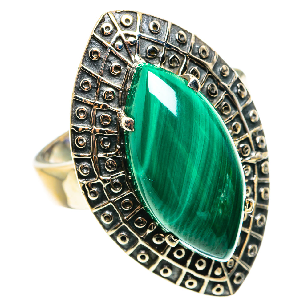 Malachite Rings handcrafted by Anasilvercos - RING76656