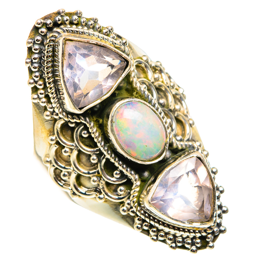 Ethiopian Opal Rings handcrafted by Anasilvercos - RING76669