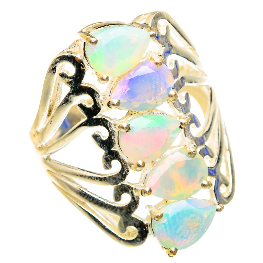Ethiopian Opal Rings handcrafted by Anasilvercos - RING76671
