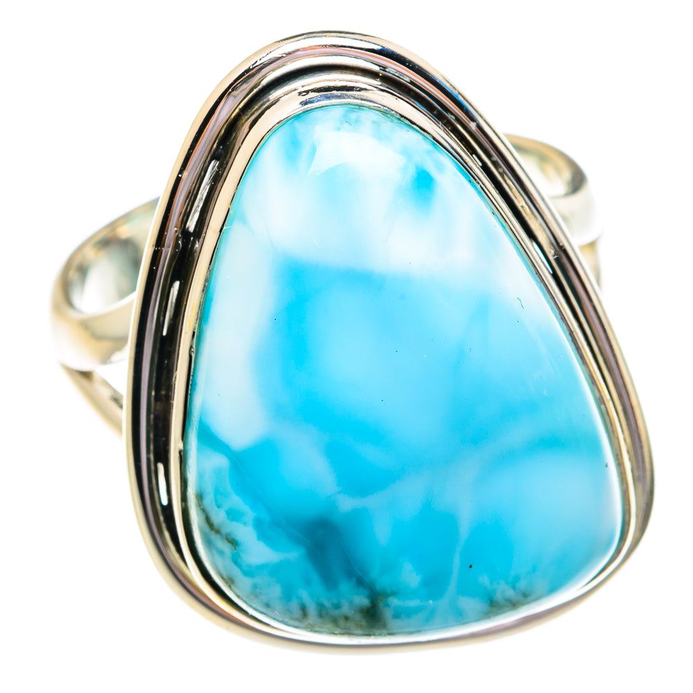 Larimar Rings handcrafted by Anasilvercos - RING76673