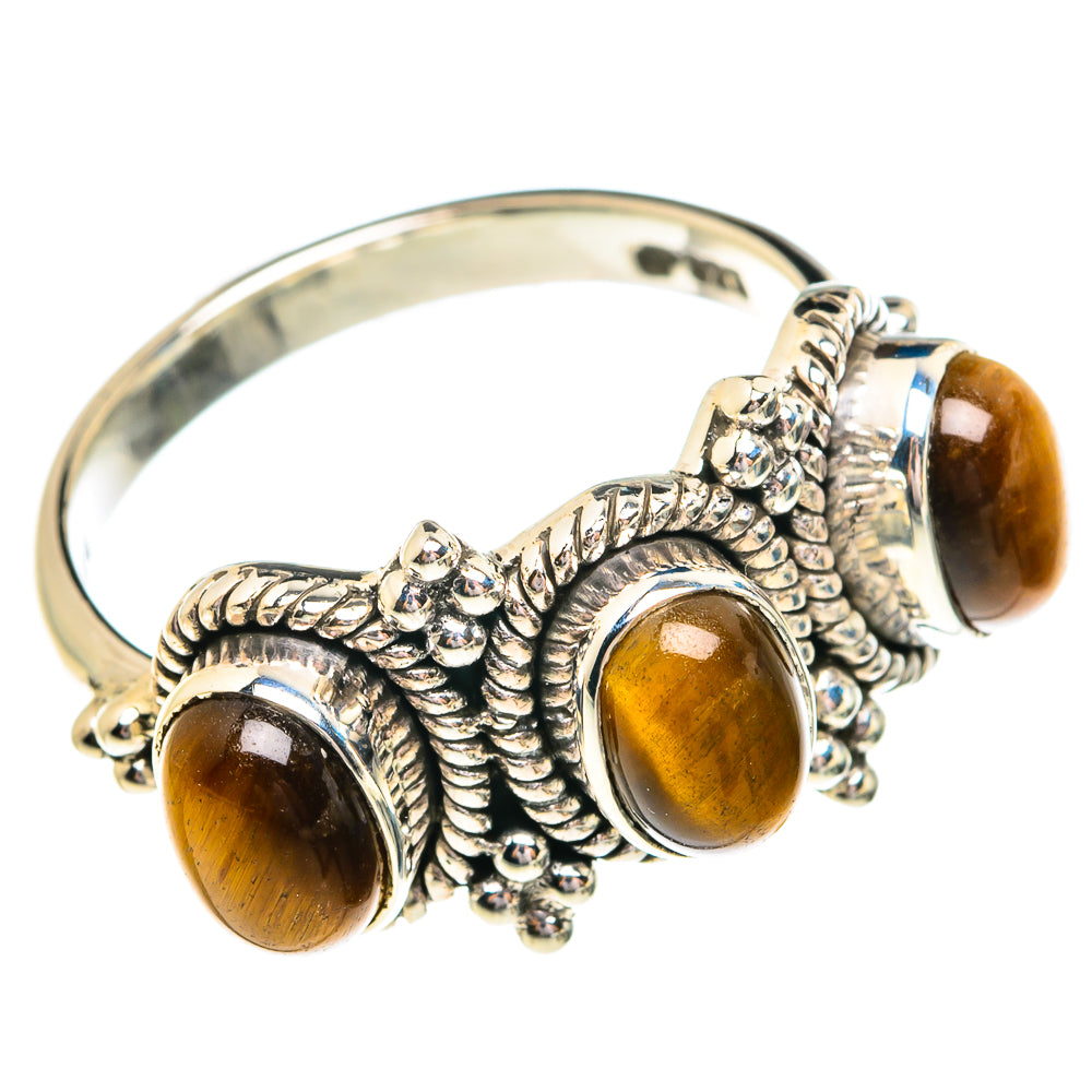Tiger Eye Rings handcrafted by Anasilvercos - RING76678