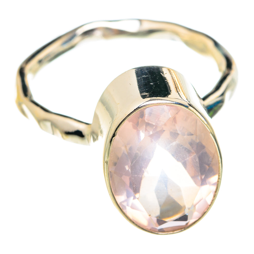 Rose Quartz Rings handcrafted by Anasilvercos - RING76682