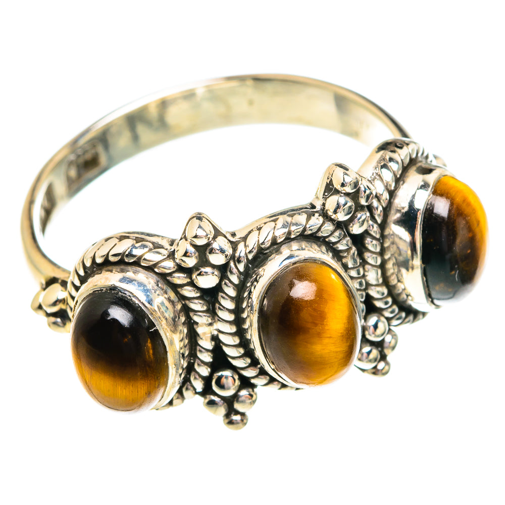 Tiger Eye Rings handcrafted by Anasilvercos - RING76735