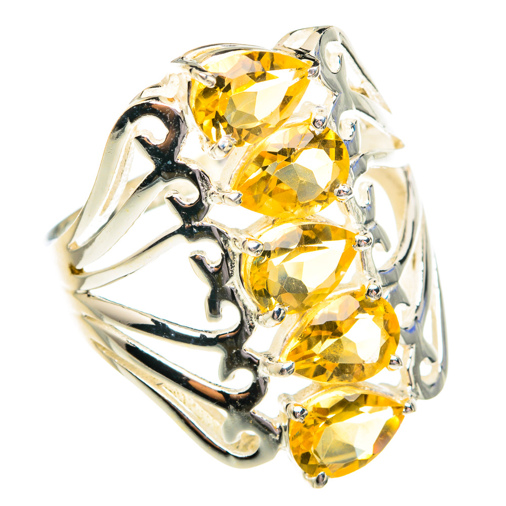 Citrine Rings handcrafted by Anasilvercos - RING76737