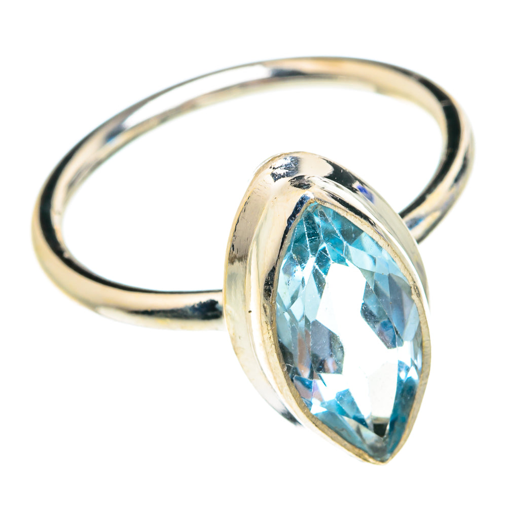 Blue Topaz Rings handcrafted by Anasilvercos - RING76756