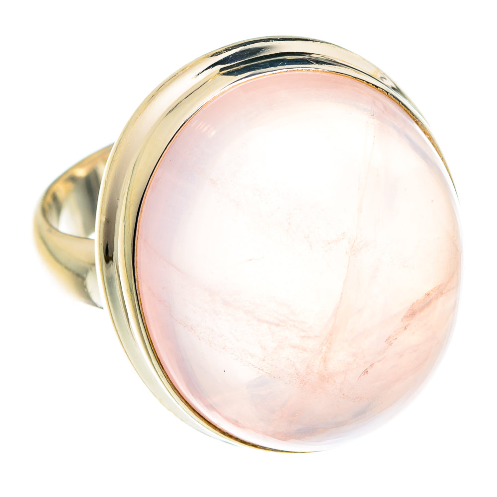 Rose Quartz Rings handcrafted by Anasilvercos - RING76765
