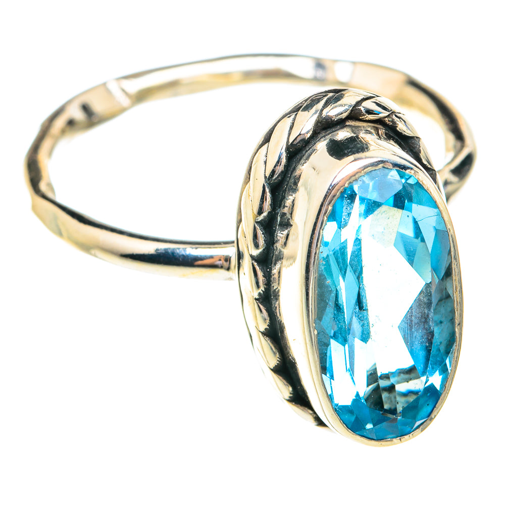 Blue Topaz Rings handcrafted by Anasilvercos - RING76783