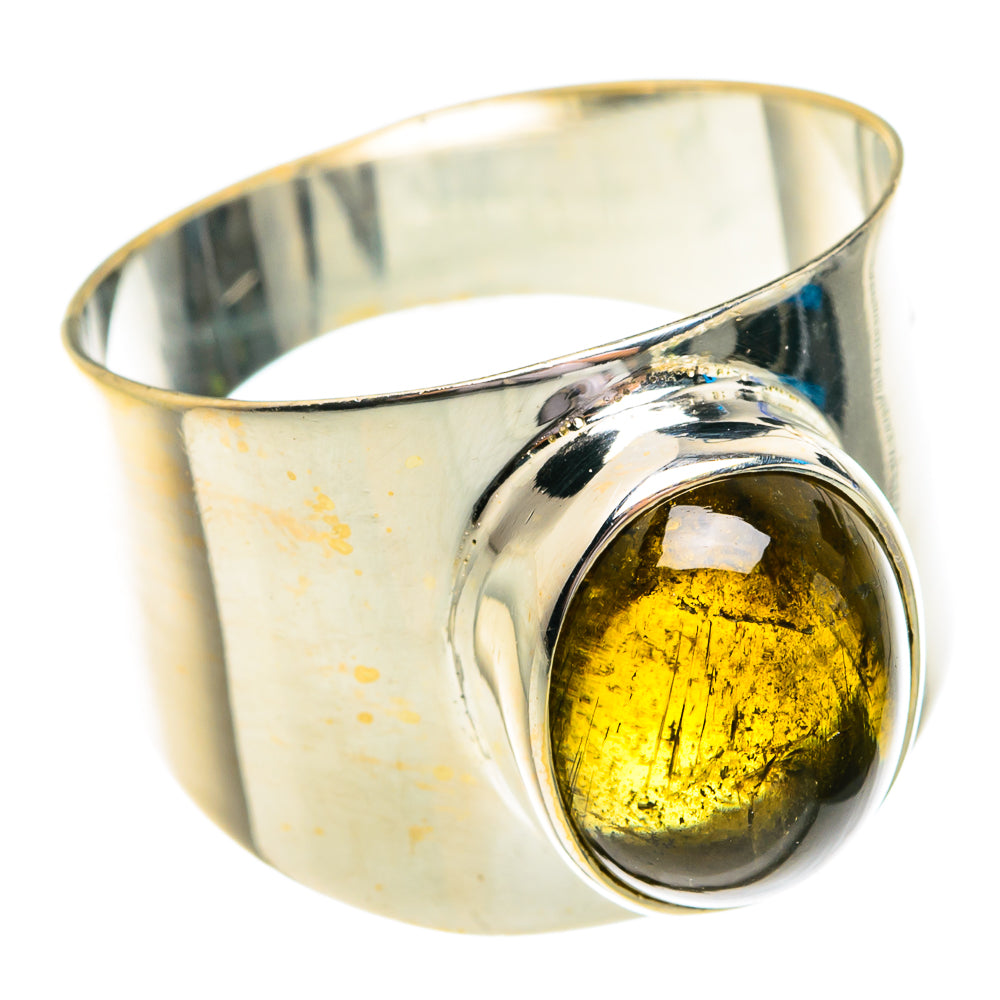 Green Tourmaline Rings handcrafted by Anasilvercos - RING76785